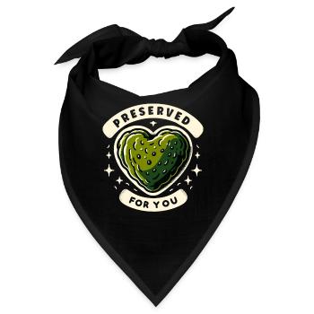 Pickle Lover Funny Pickle Dill Pickle Pickled - Bandana - Schwarz - Vorne