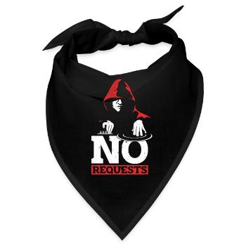 Disc Jockey No Requests Disco Hall Disc Jockeys - Bandana - Schwarz - Vorne