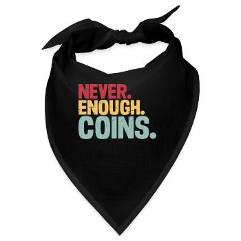 Münzsammler Numismatik Die Münzen Sammeln - Bandana - Schwarz - Vorne