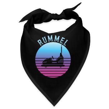 Freizeitpark Kirmes Rummel Autoscooter - Bandana - Schwarz - Vorne