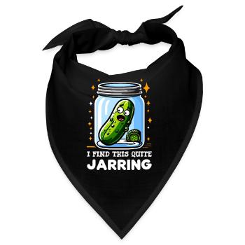 Pickle Lover Funny Pickle Dill Pickle Pickled - Bandana - Schwarz - Vorne