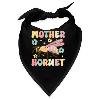 Mutter Hornisse Groovy Imker Mutter Bienenzucht Bi - Bandana - Schwarz - Vorne