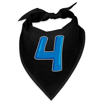 4 - Bandana - Schwarz - Vorne