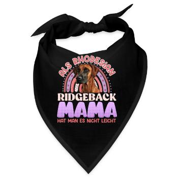 Ridgeback ALS RHODESIAN RIDGEBACK MAMA Lustiges - Bandana - Schwarz - Vorne