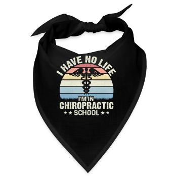 Chiropraktiker Student Lustiger Chiropraktiker Physisch - Bandana - Schwarz - Vorne