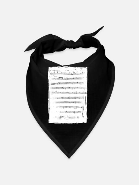 Partition de musique - Bandana - noir