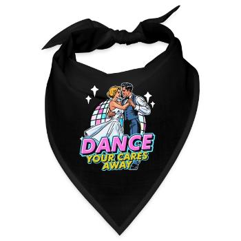Ballroom Dance Your Cares Dancing Ballroom Dancer - Bandana - Schwarz - Vorne