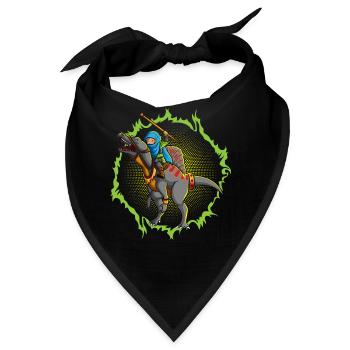 Der Ninja-Angriff mit dem Spinosaurus - Bandana - Schwarz - Vorne