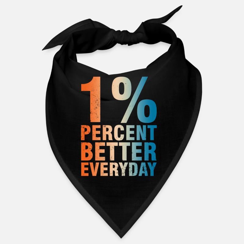 1% Better Every Day - Motivation Concept Bandana