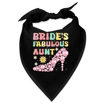 Die fabelhafte Tante der Braut Groovy Brautparty T - Bandana - Schwarz - Vorne