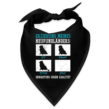 Hundetraining ERZIEHUNG MEINES NEUFUNDLÄNDERS - Bandana - Schwarz - Vorne