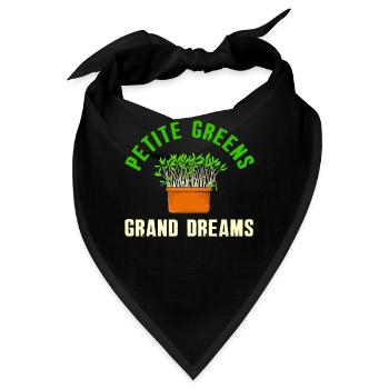 Urban Gardener Männer Frauen Microgreens - Bandana - Schwarz - Vorne
