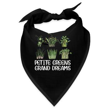 Urban Gardener Männer Frauen Microgreens - Bandana - Schwarz - Vorne