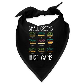 Urban Gardener Männer Frauen Microgreens - Bandana - Schwarz - Vorne