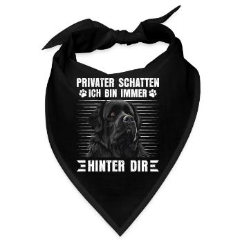 Newfie PRIVATER SCHATTEN BIN IMMER HINTER DIR - Bandana - Schwarz - Vorne
