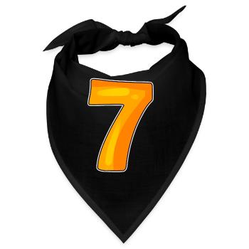 7 - Bandana - Schwarz - Vorne