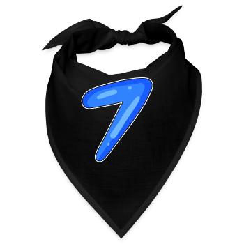7 - Bandana - Schwarz - Vorne