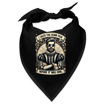 Renaissance-jahrmarkt-outfit Mittelalterlicher - Bandana - Schwarz - Vorne