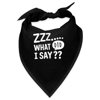 Sprechen Im Schlaf, Somniloquy, Sprechen Im - Bandana - Schwarz - Vorne