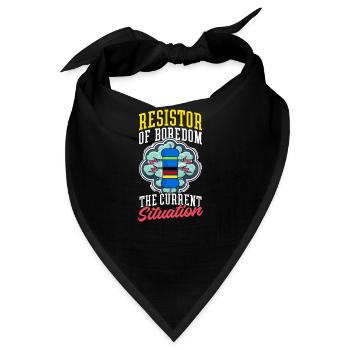 Elektrotechnik Widerstand der Langeweile - Bandana - Schwarz - Vorne