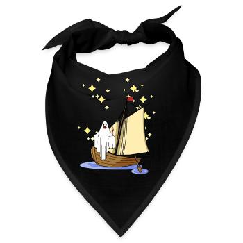 Geister Seefahrt Spuk Gespenst Horror Halloween - Bandana - Schwarz - Vorne