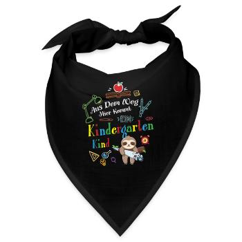 Aus Der Weg Hier Kommt Ein Kindergartenkind - Bandana - Schwarz - Vorne