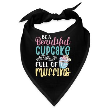 Cupcake - Bandana - Schwarz - Vorne