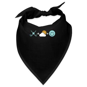 Golf Golfer Golfen - Bandana - Schwarz - Vorne