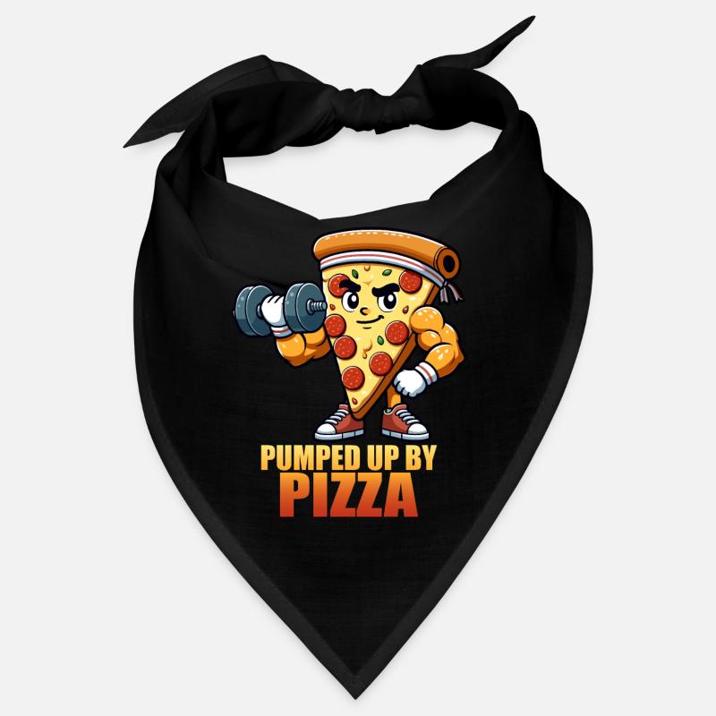 Gonflé à bloc par la motivation de la pizza Bandana