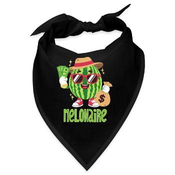 Melonen-Millionär - Bandana - Schwarz - Vorne
