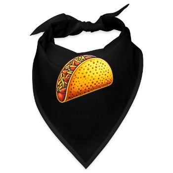 Taco Schale - Bandana - Schwarz - Vorne
