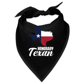 Texas Texaner Geschenk - Bandana - Schwarz - Vorne