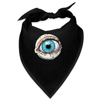 Ein riesiges Auge, Achtung! - Bandana - Schwarz - Vorne