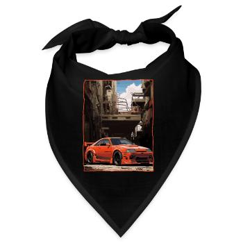 Brutalismus Anime JDM Auto - Bandana - Schwarz - Vorne