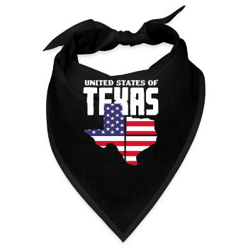 Stolzes Texaner Texas - Bandana - Schwarz - Vorne
