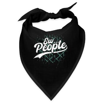 Drücken Sie Ihre Individualität Ew Aus. Menschen - Bandana - Schwarz - Vorne