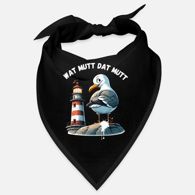 Dialecte de Hambourg Mouette Drôle Phare Nord Fun Bandana