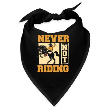 Rodeo Cowboy - Bandana - Schwarz - Vorne