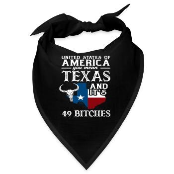 Texas Herkunft - Bandana - Schwarz - Vorne