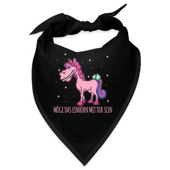 Lustiges, Fabelwesen, Dinosaurier, Lustiges - Bandana - Schwarz - Vorne