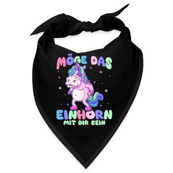 Lustiges, Fabelwesen, Dinosaurier, Lustiges - Bandana - Schwarz - Vorne