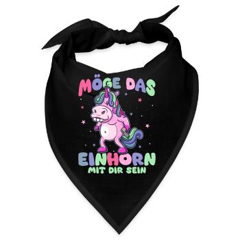 Lustiges, Fabelwesen, Dinosaurier, Lustiges - Bandana - Schwarz - Vorne