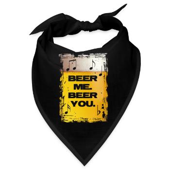 Beer Me. Beer You. - Bandana - Schwarz - Vorne