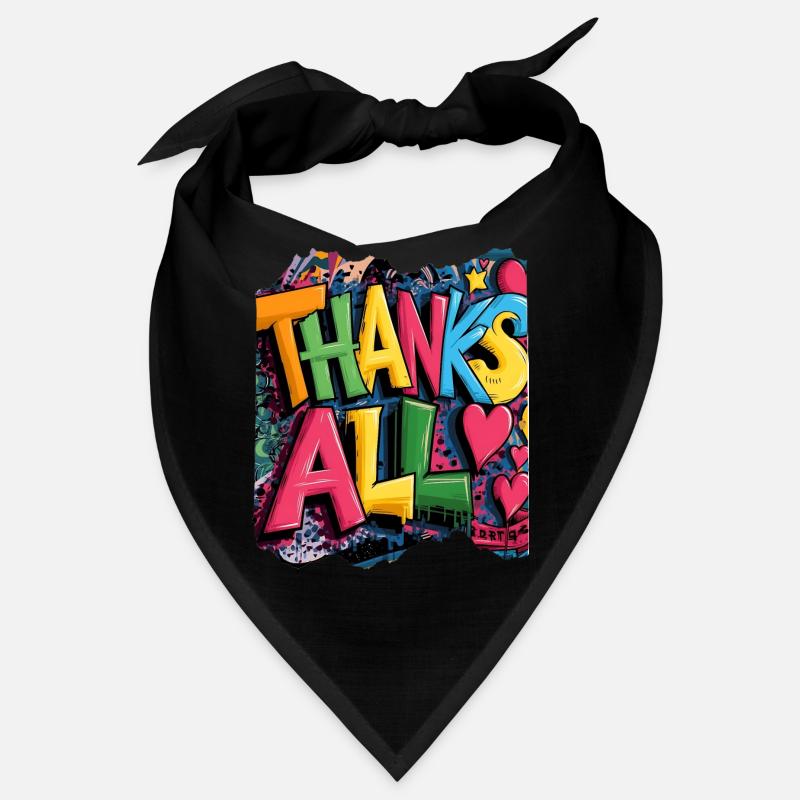 Frohes Dankeschön Graffiti Design Bandana