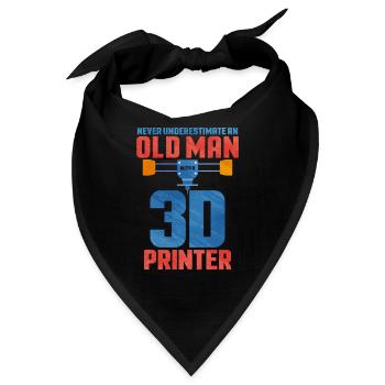 3d printing - Bandana - Schwarz - Vorne