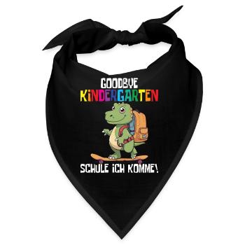 Schültüte Einschulung Dino Schulanfang - Bandana - Schwarz - Vorne