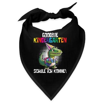 Schültüte Einschulung Dino Schulanfang - Bandana - Schwarz - Vorne