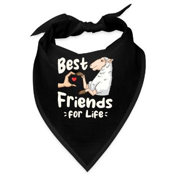 Schafliebhaber Freund Lamm Lämmer - Bandana - Schwarz - Vorne