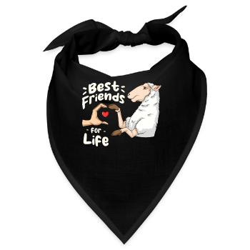 Schafliebhaber Freund Lamm Lämmer - Bandana - Schwarz - Vorne