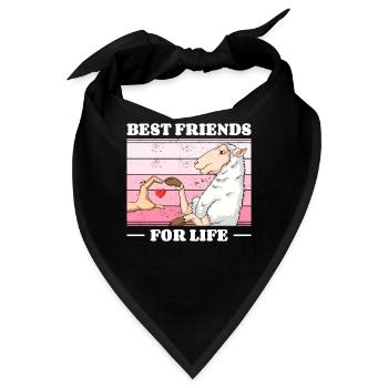 Schafliebhaber Freund Lamm Lämmer - Bandana - Schwarz - Vorne